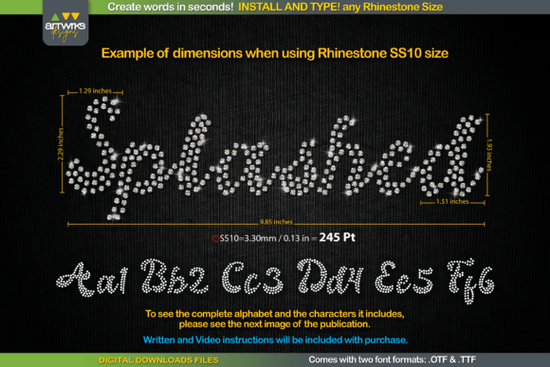 Splashed Font